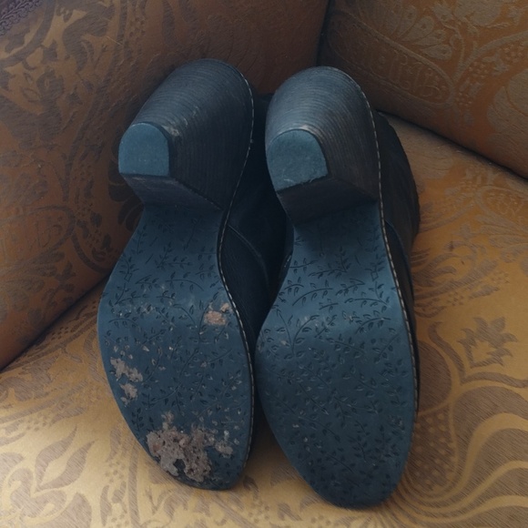 RARE Anthropology Miss Albright Peep Toe Ruffle Bootie 9M - Picture 3 of 4